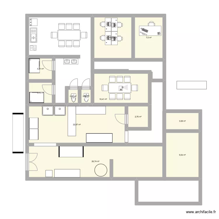 plan labo bureau refectoire sanitaire Blanc. Plan de 12 et 102 m² plan labo bureau refectoire sanitaire Blanc. Plan de 12 et 102 m²