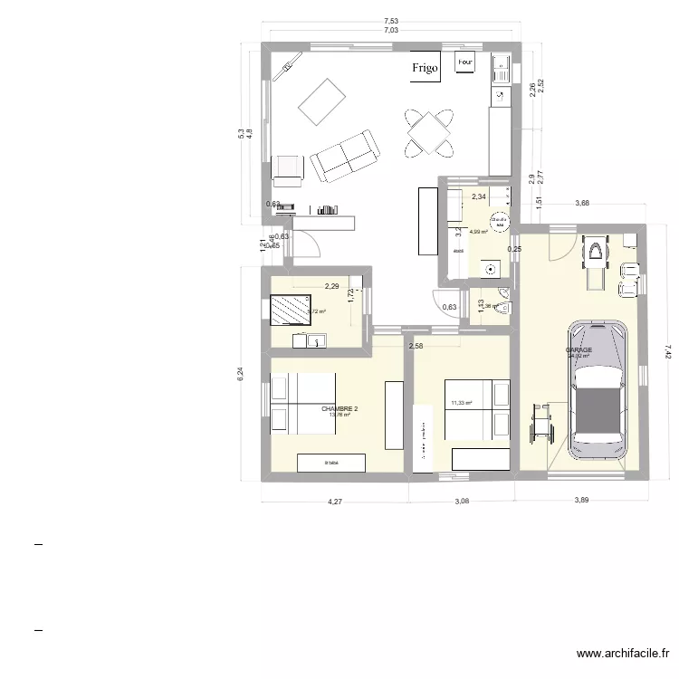 pontacq 613-1. Plan de 