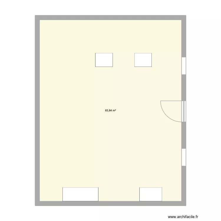 SA&eacute; 2.04 TP2. Plan de 1  et 84 m²