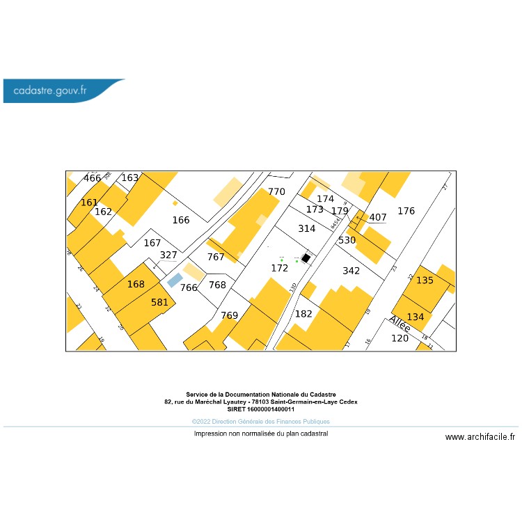 Plan masse 3D Meschers AI172 v1. Plan de 0 pièce et 0 m2