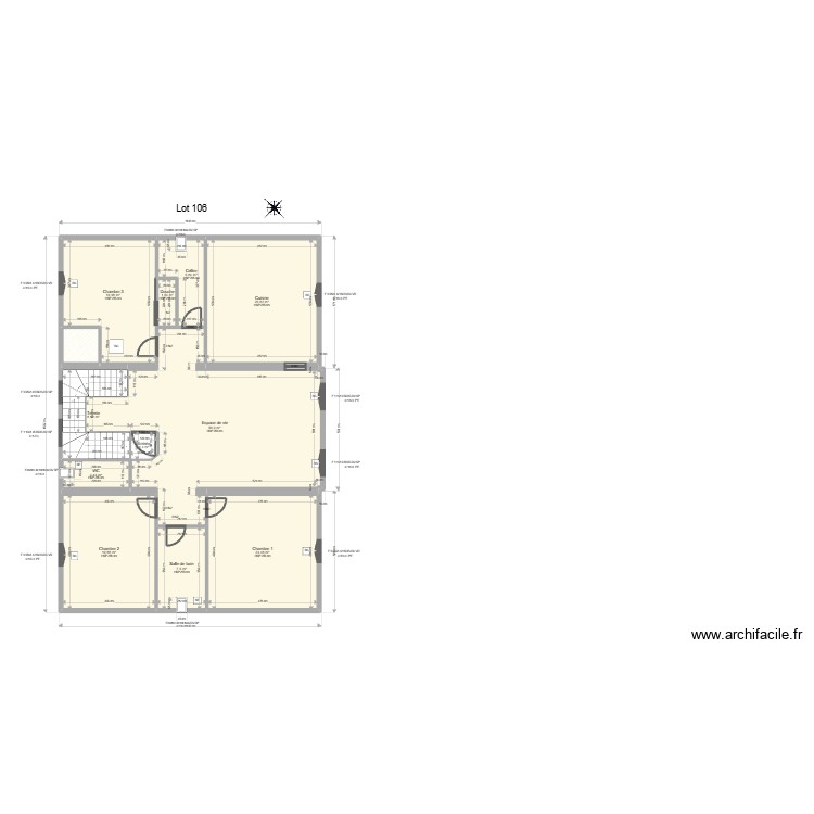 Lot 106. Plan de 0 pièce et 0 m2