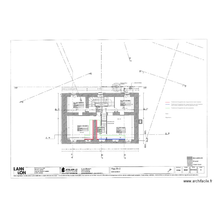 MAIRIE DE LANNION - hôtel Tonquedec. Plan de 0 pièce et 0 m2