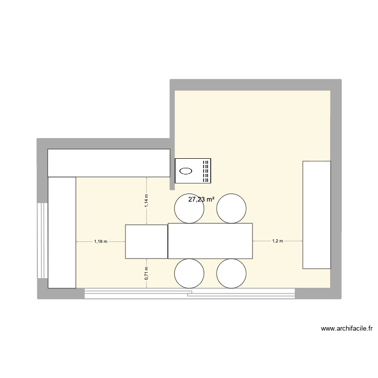 ilot. Plan de 0 pièce et 0 m2
