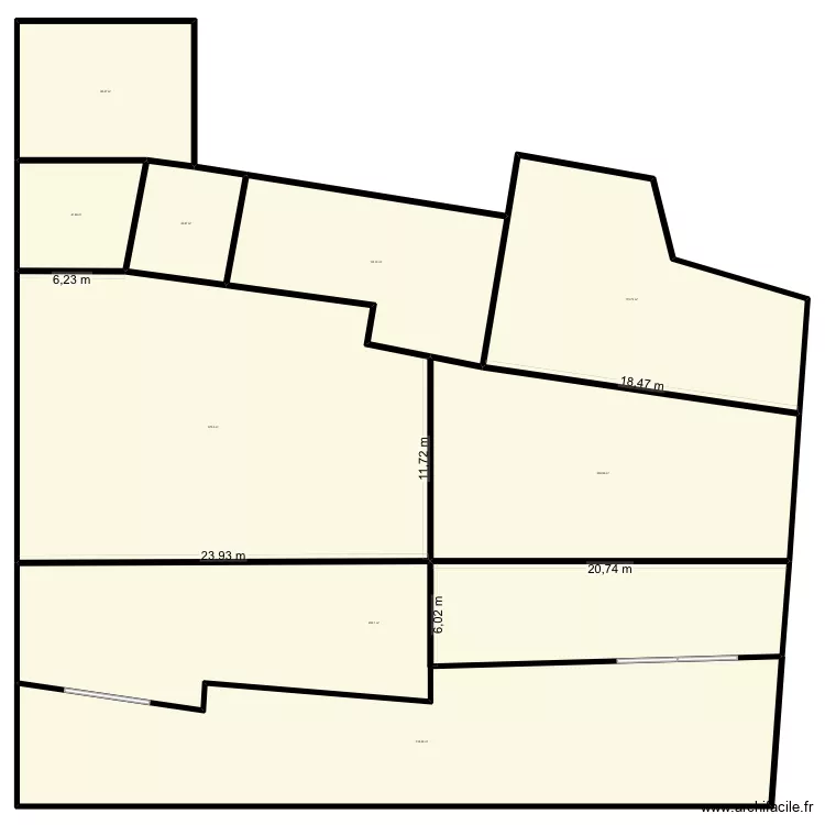 lavage le muy. Plan de 9  et 1636 m²