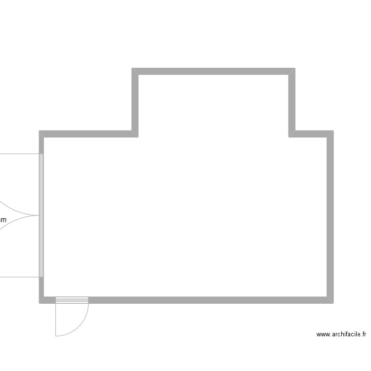 CABINE DE PEINTURE. Plan de 1 pièce et 32 m2