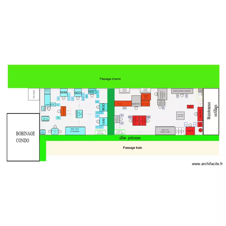 PLAN SONNERIE MODULAIRE. Plan de 2 Pièces et 165 m² PLAN SONNERIE MODULAIRE. Plan de 2 Pièces et 165 m²