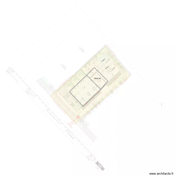 projet bis. Plan de 1 et 70 m² projet bis. Plan de 1 et 70 m²