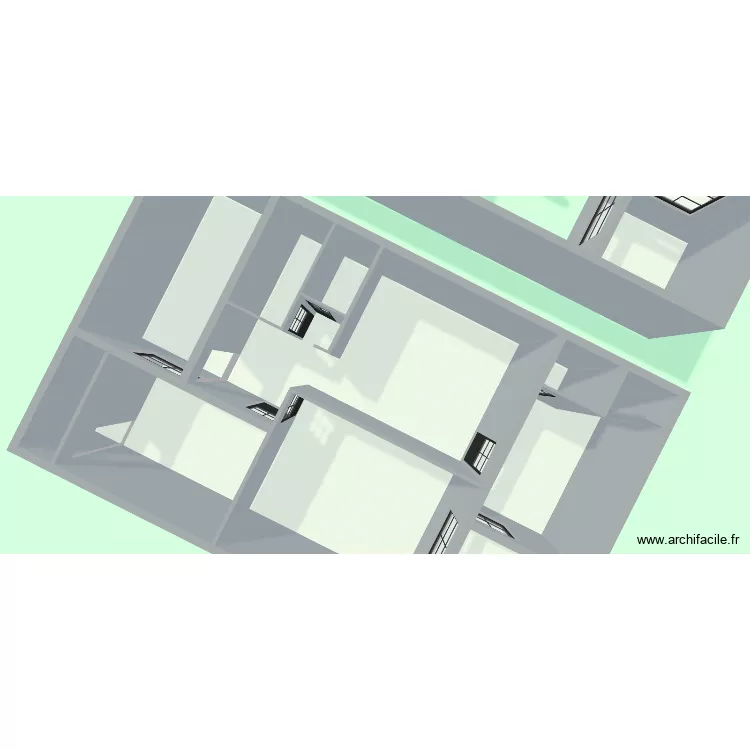 maison01. Plan de 12  et 145 m²
