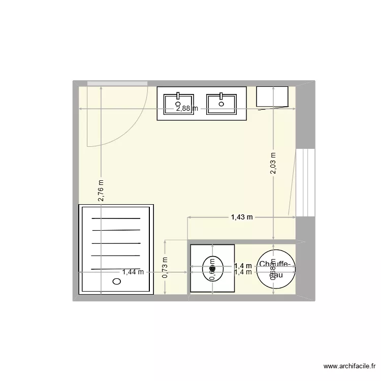 Salle de Bain Hautefage 1. Plan de Salle de Bain Hautefage 1. Plan de