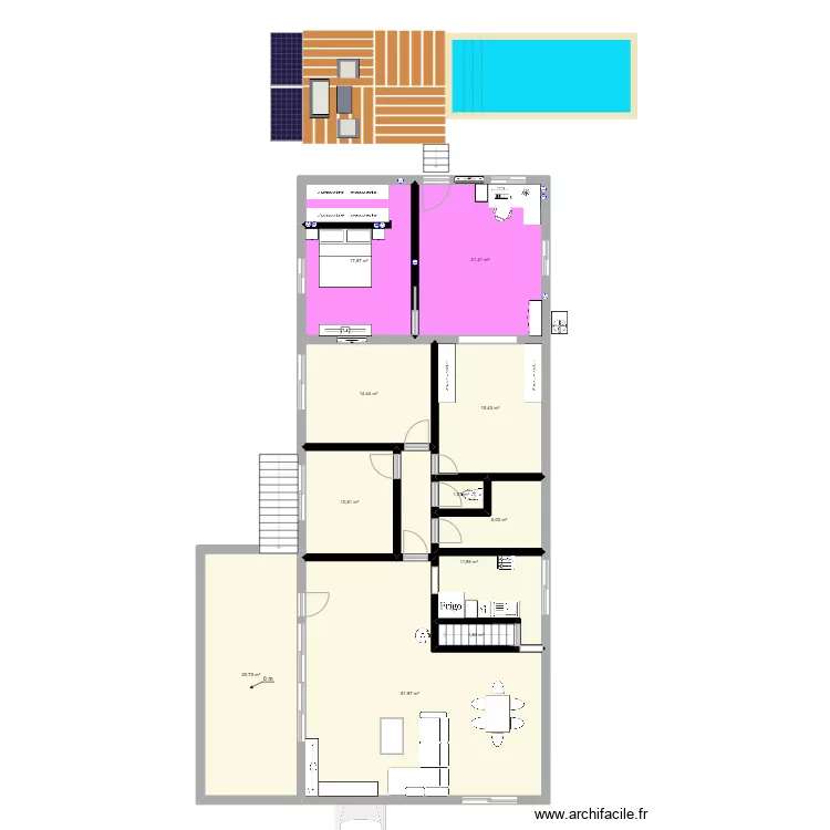 plan vue de dessus niveau de vie. Plan de 