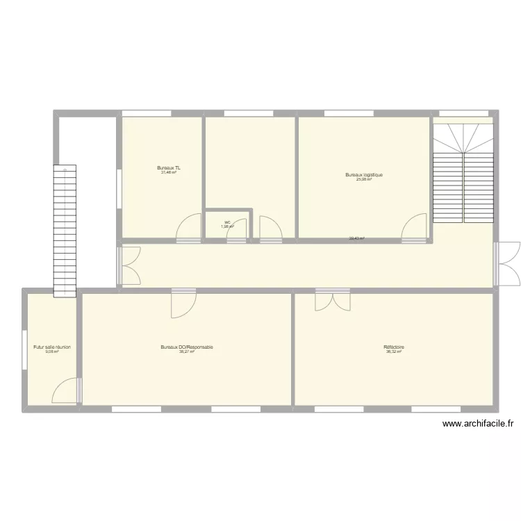 Travaux 2 Atelier R+1. Plan de 