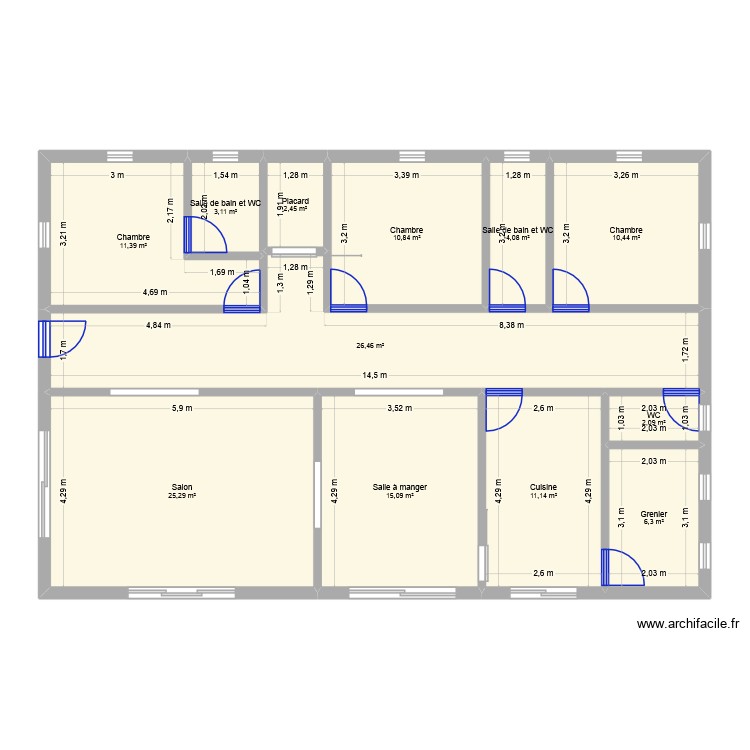 Maison v2. Plan de 0 pièce et 0 m2 Maison v2. Plan de 0 pièce et 0 m2