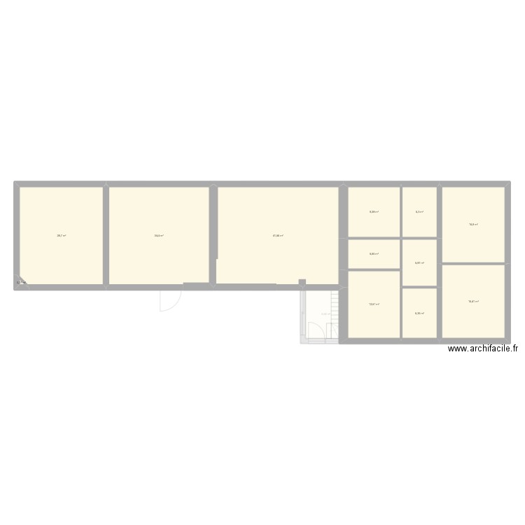 RDC_meublé. Plan de 32 pièces et 371 m2