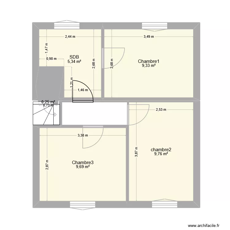fred haut. Plan de 5 pièces et 34 m² fred haut. Plan de 5 pièces et 34 m²