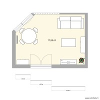 Salon/Salle à manger table ronde