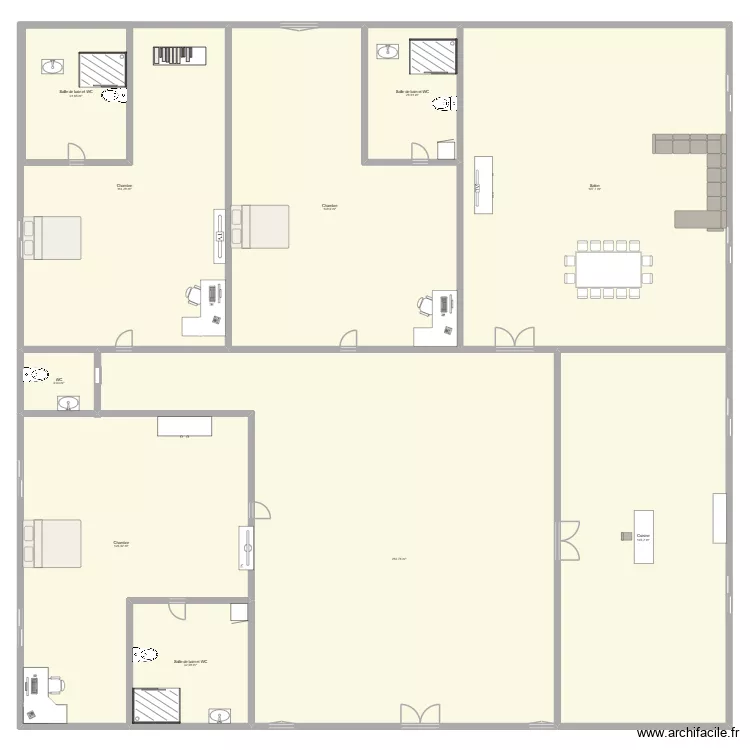 PLAN ADEM. Plan de 10 Pièces et 1147 m²