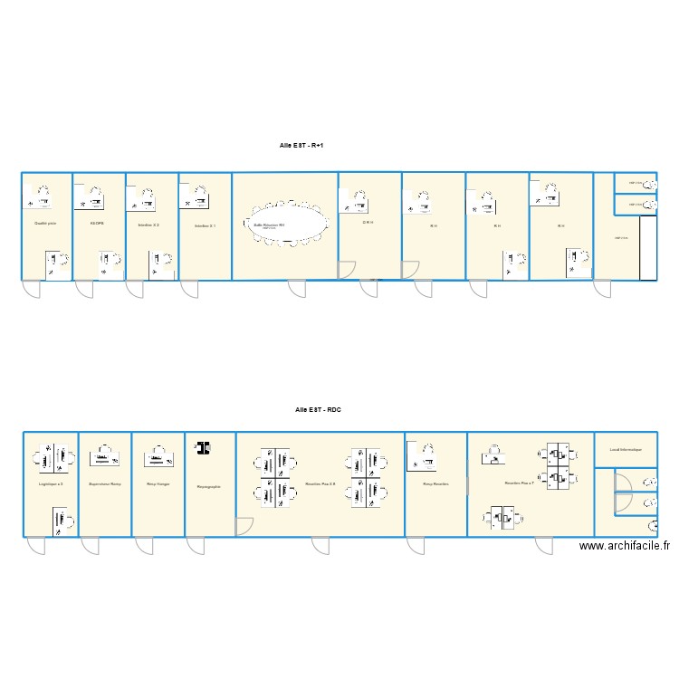 Recettes - RH Avl25. Plan de 24 pièces et 293 m2