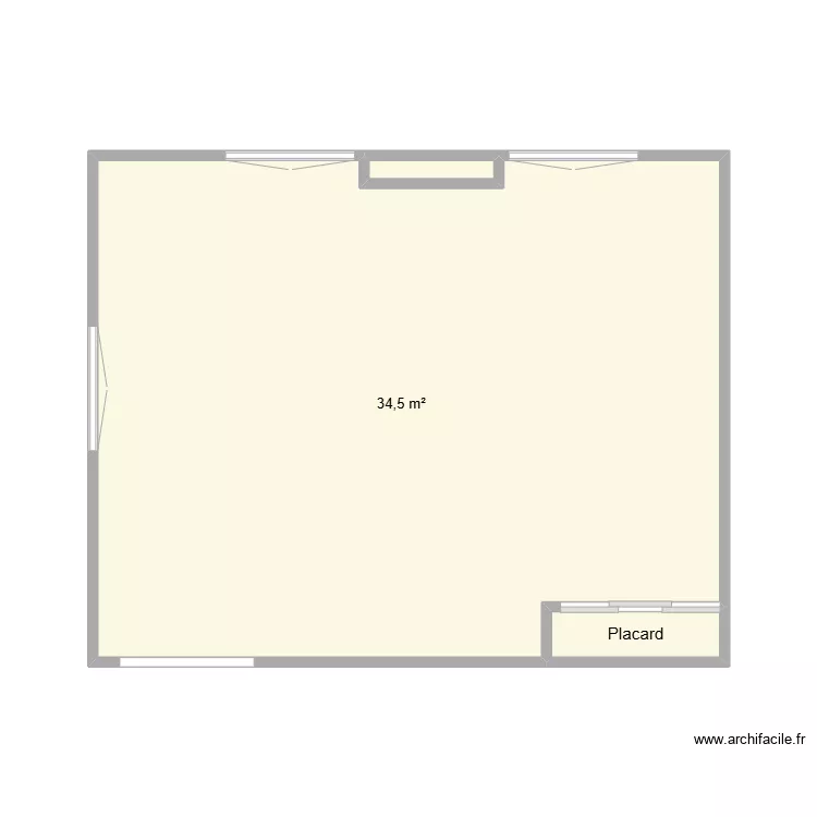 salon. Plan de 