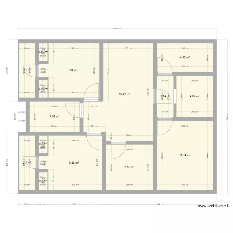 Angondj&eacute;. Plan de 