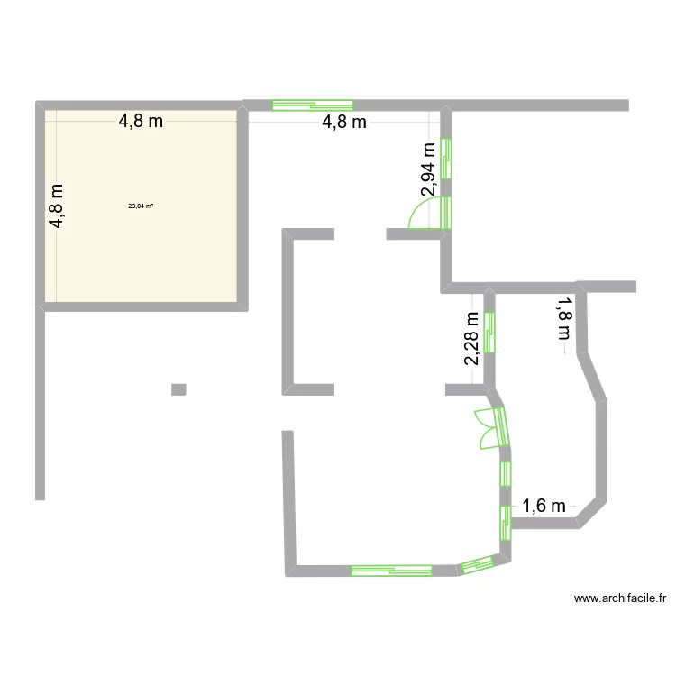 CRC. Plan de 1 et 23 m² CRC. Plan de 1 et 23 m²