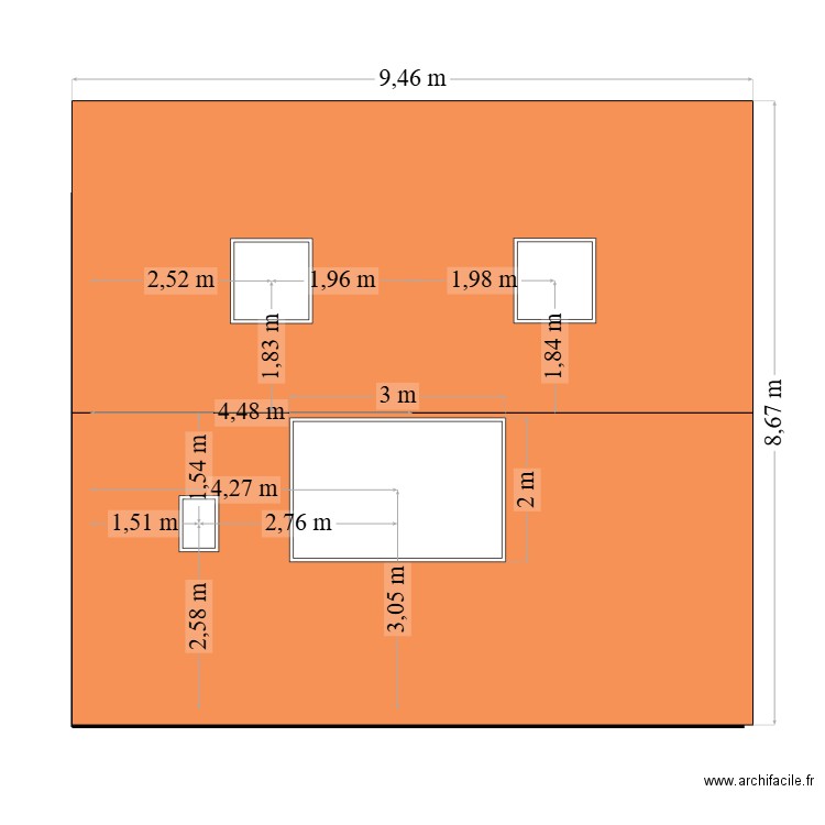 45CC. Plan de 0 pièce et 0 m2