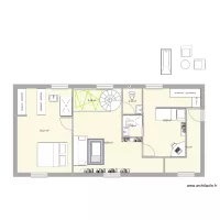 plan maison 1 &eacute;tage