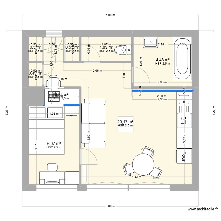 plan appart derinck. Plan de 0 pièce et 0 m2