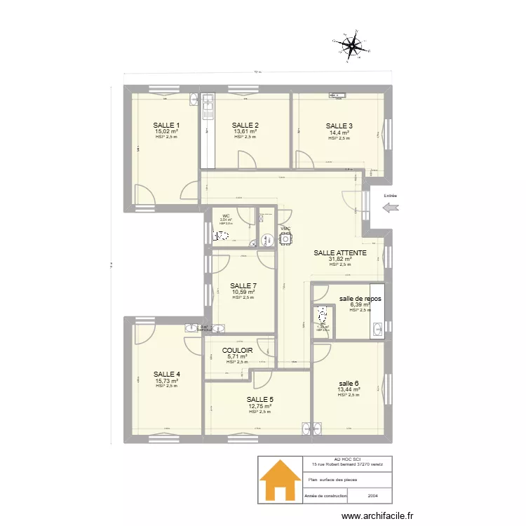 DIDIER. Plan de 14 et 146 m² DIDIER. Plan de 14 et 146 m²