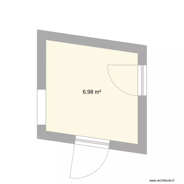 cuisine. Plan de 1 et 7 m² cuisine. Plan de 1 et 7 m²