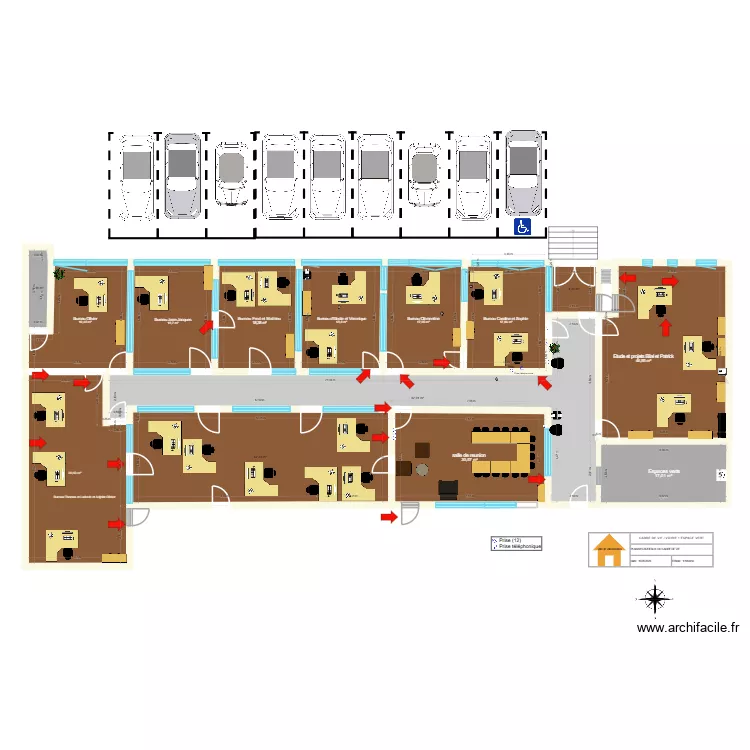 cadre de vie. Plan de 14  et 358 m²