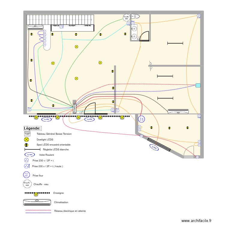 Les sainte MARIES de la MER ligne p c. Plan de 3 pièces et 127 m2