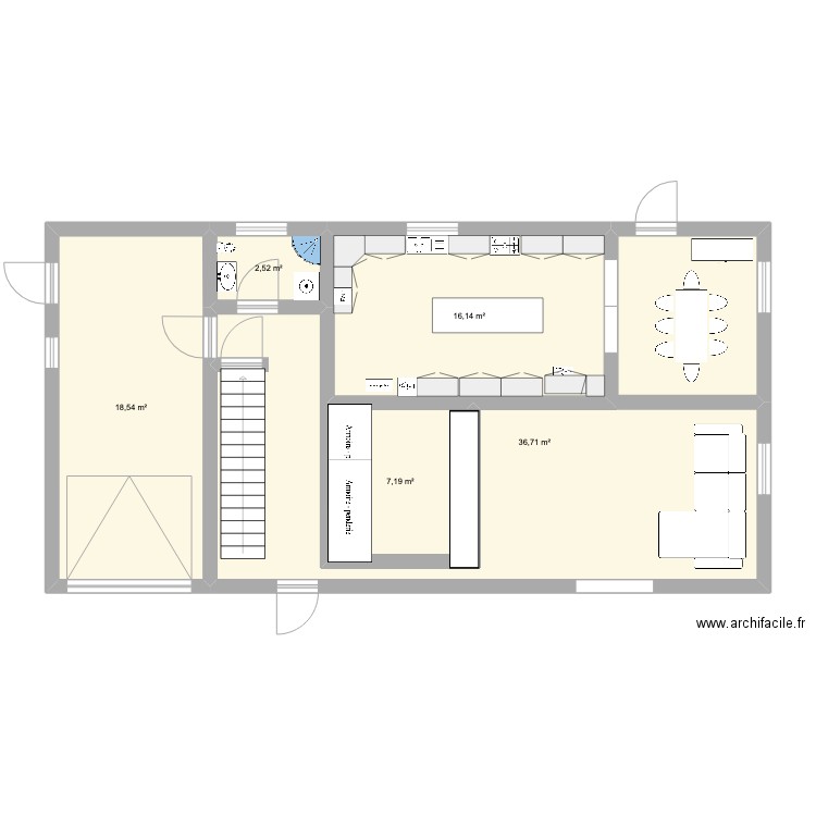 375 chemin de l'Ange Gardine. Plan de 5 pièces et 81 m2