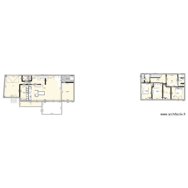 MAISON VALIDÉ motif FD 01/09. Plan de 31 pièces et 412 m2