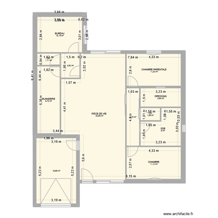 MAISON PAPI MAMIE 1. Plan de 0 pièce et 0 m2