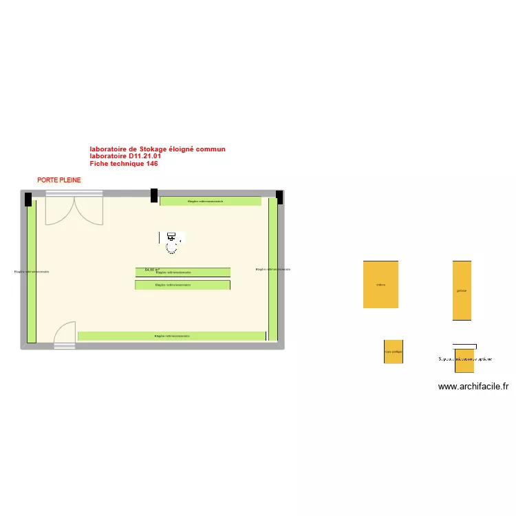 Fiche 146_laboratoire stockage &eacute;loign&eacute; v5. Plan de 