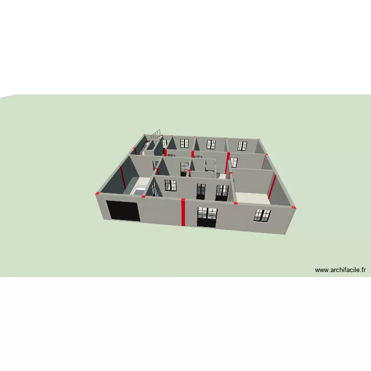 atheman soufi. Plan de 12  et 147 m²