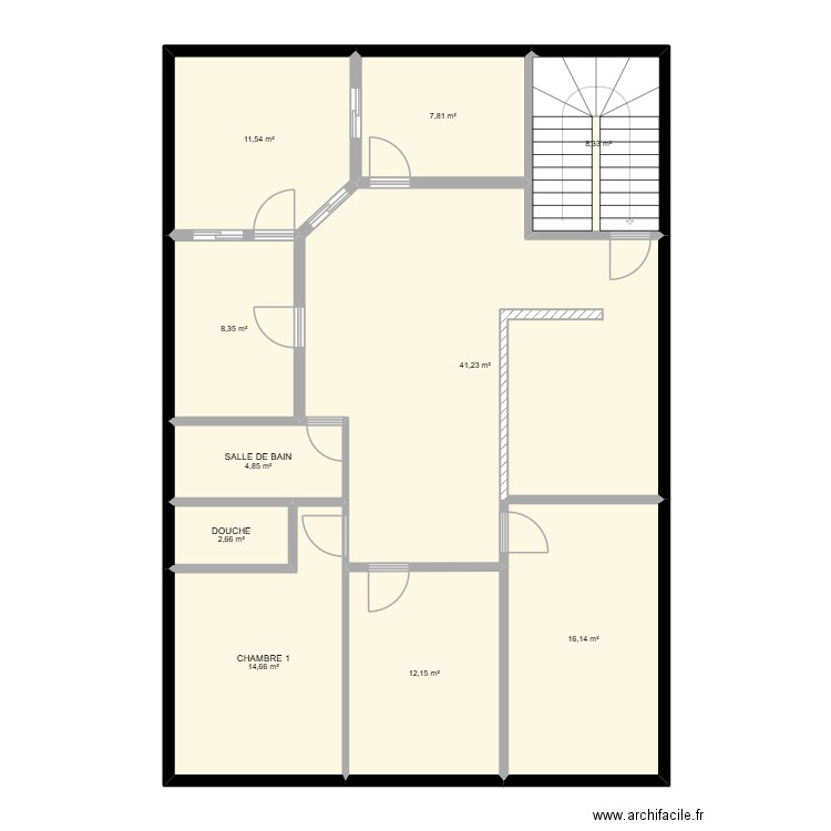 145 1 APPRT. Plan de 10 pièces et 128 m2