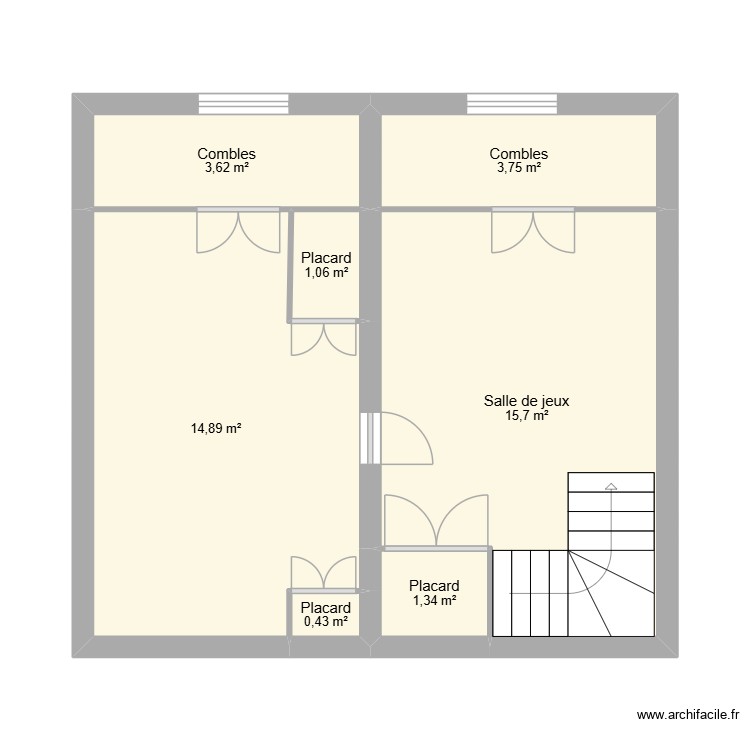 Maison - etage 2. Plan de 0 pièce et 0 m2