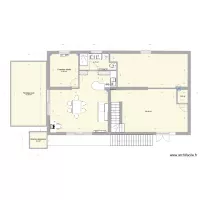 plan mamie &eacute;quip&eacute; en bas et ascenceur terrasse