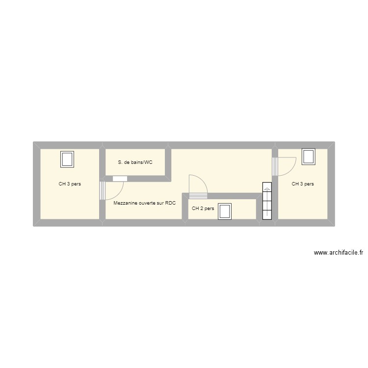 Etage Brancourt-en-Laonnois. Plan de 0 pièce et 0 m2