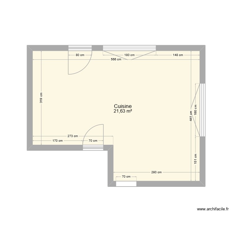 Cuisine. Plan de 0 pièce et 0 m2