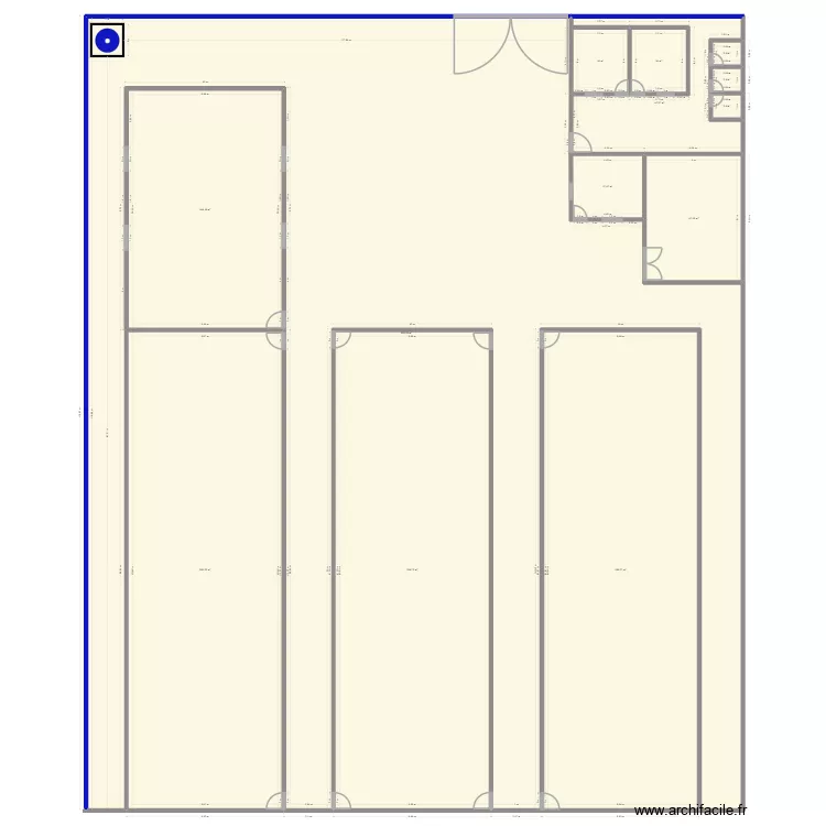 PLAN FERME. Plan de 13  et 1966 m²
