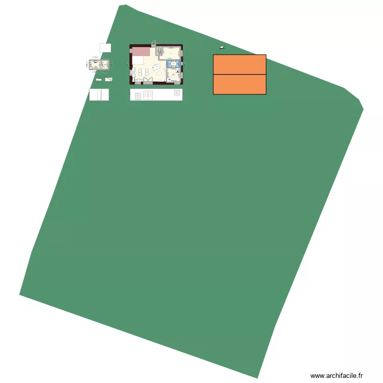maison archi. Plan de 8 pièces et 124 m² maison archi. Plan de 8 pièces et 124 m²