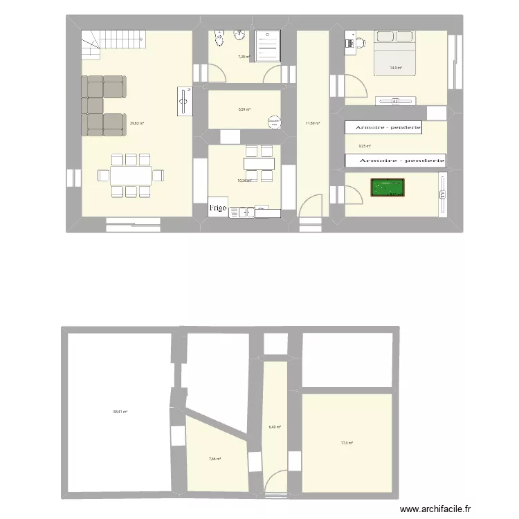 Marign. Plan de 12 Pièces et 172 m² Marign. Plan de 12 Pièces et 172 m²