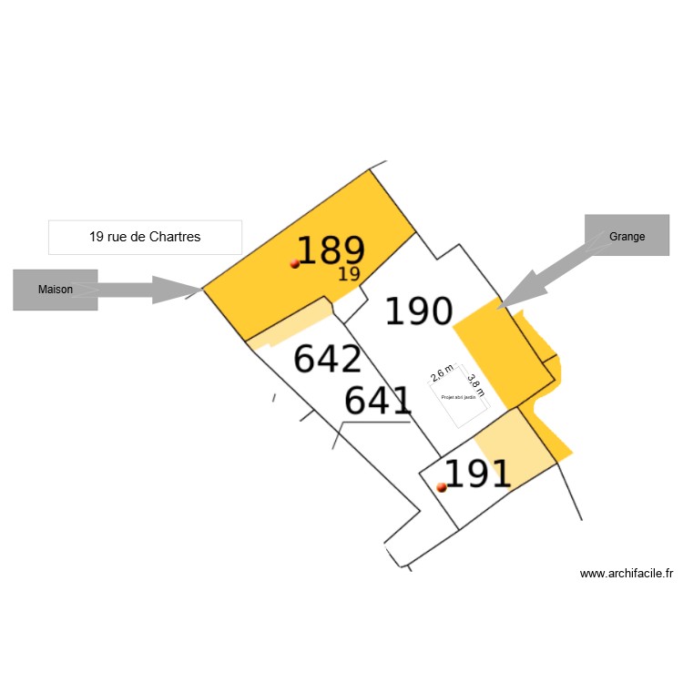 Situation abri. Plan de 0 pièce et 0 m2