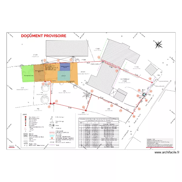 Acquisition Eloise. Plan de 