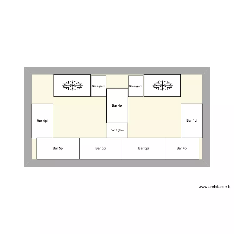 Bar FMG 10x20 - VIP. Plan de 
