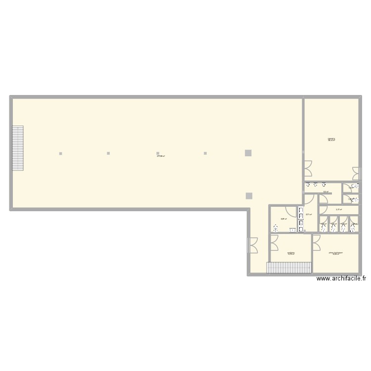 SALLE DE RECEPTION. Plan de 14 pièces et 373 m2