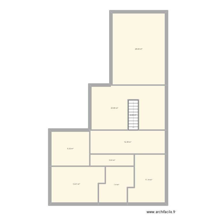 gillot . Plan de 9 pièces et 106 m2