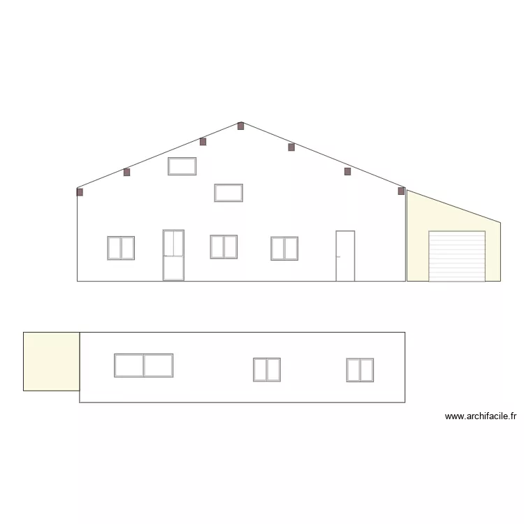 ONESIA -PRISE DE COTES FACADES. Plan de ONESIA -PRISE DE COTES FACADES. Plan de